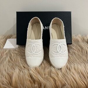 Chanel tweed espadrilles